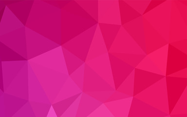 Dark Purple, Pink vector polygonal pattern.