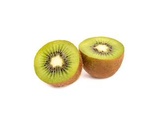  Slice kiwi isolated on white background