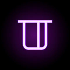 Atm icon. Elements of web in neon style icons. Simple icon for websites, web design, mobile app, info graphics