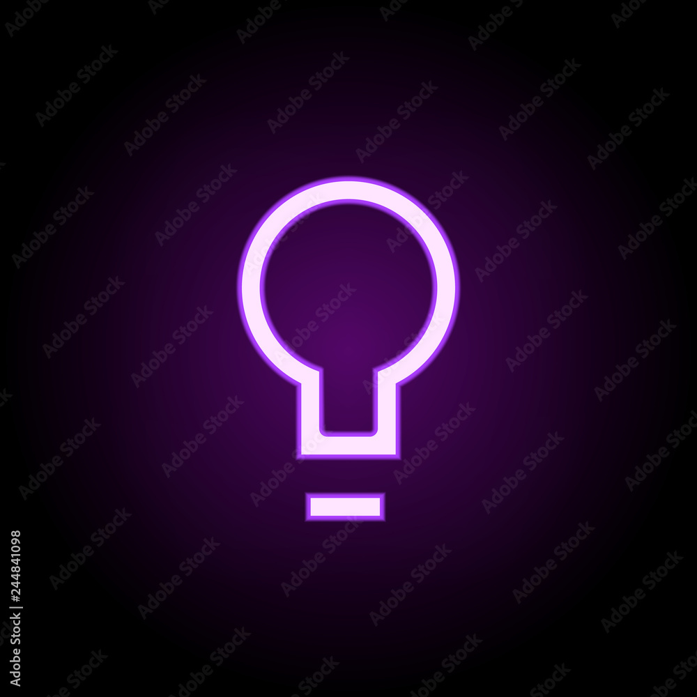 Poster lamp icon. elements of web in neon style icons. simple icon for websites, web design, mobile app, in