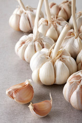 Fresh ingredients, garlic