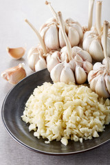 Fresh ingredients, garlic