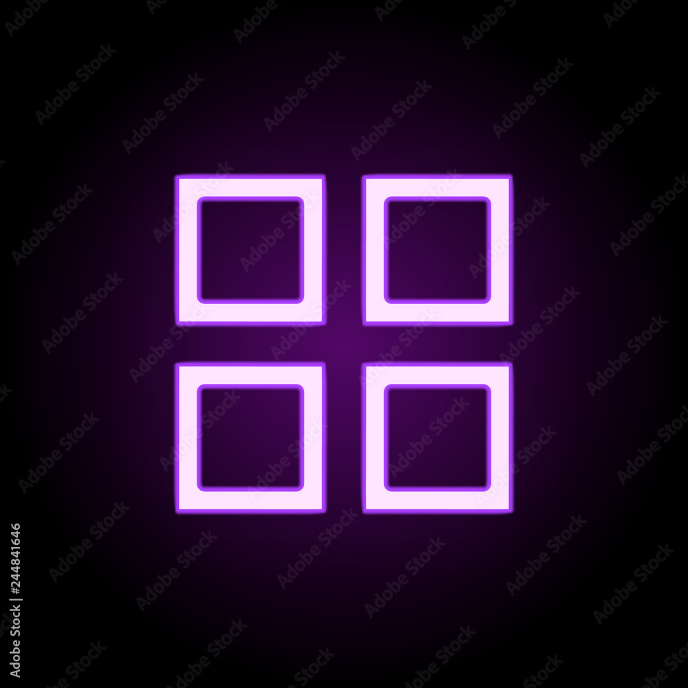 Poster annexes icon. elements of web in neon style icons. simple icon for websites, web design, mobile app,