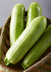 Fresh ingredients, zucchini