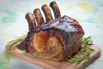 Roasted rack of pork