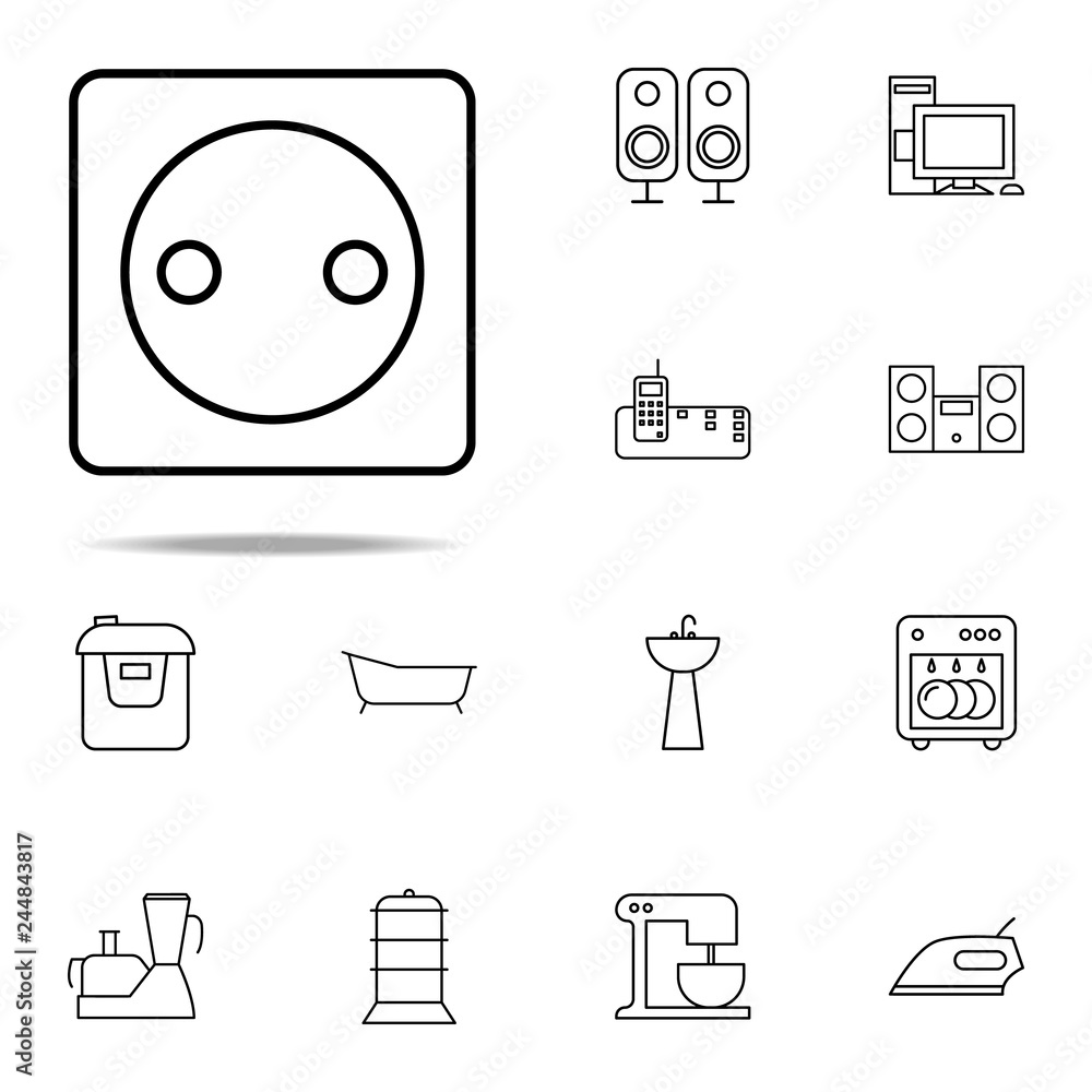 Poster sockets icon. web icons universal set for web and mobile