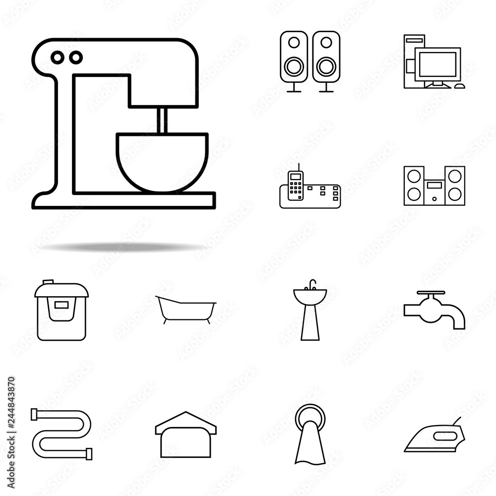 Poster mixer icon. web icons universal set for web and mobile
