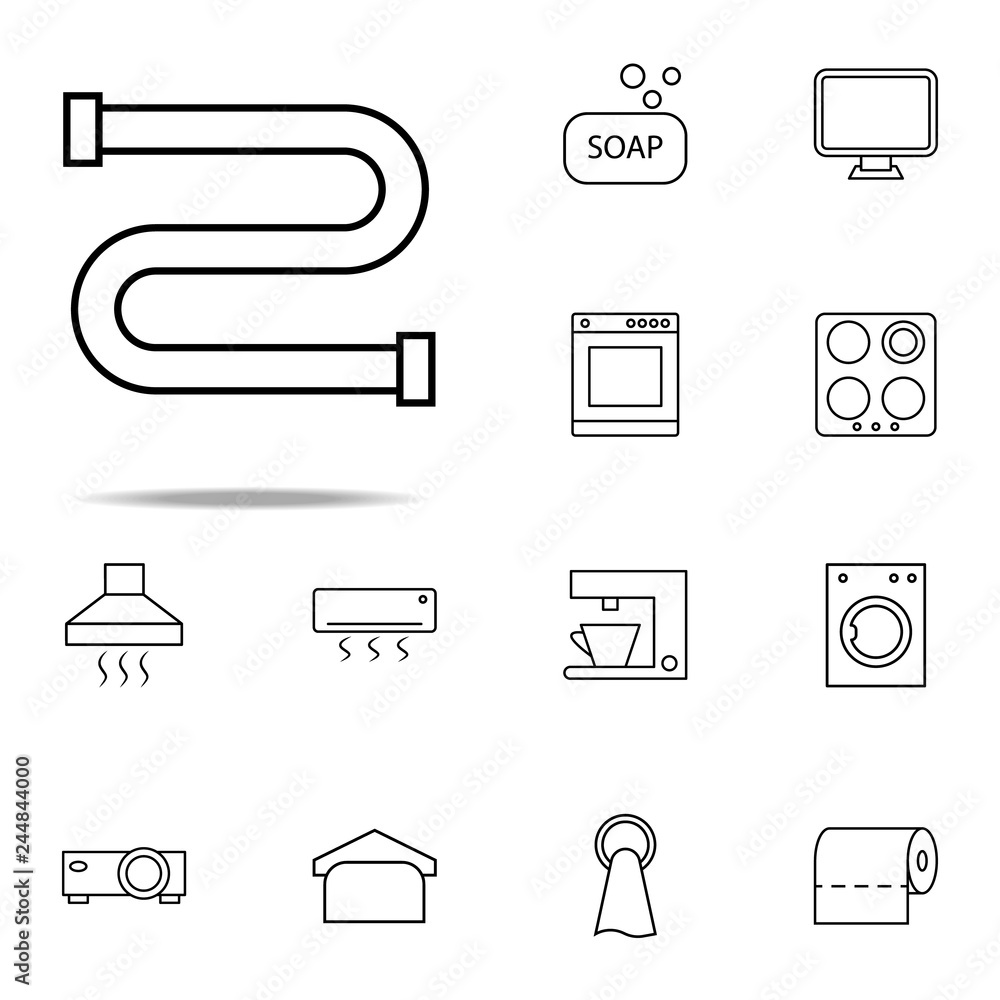 Poster water pipe icon. web icons universal set for web and mobile