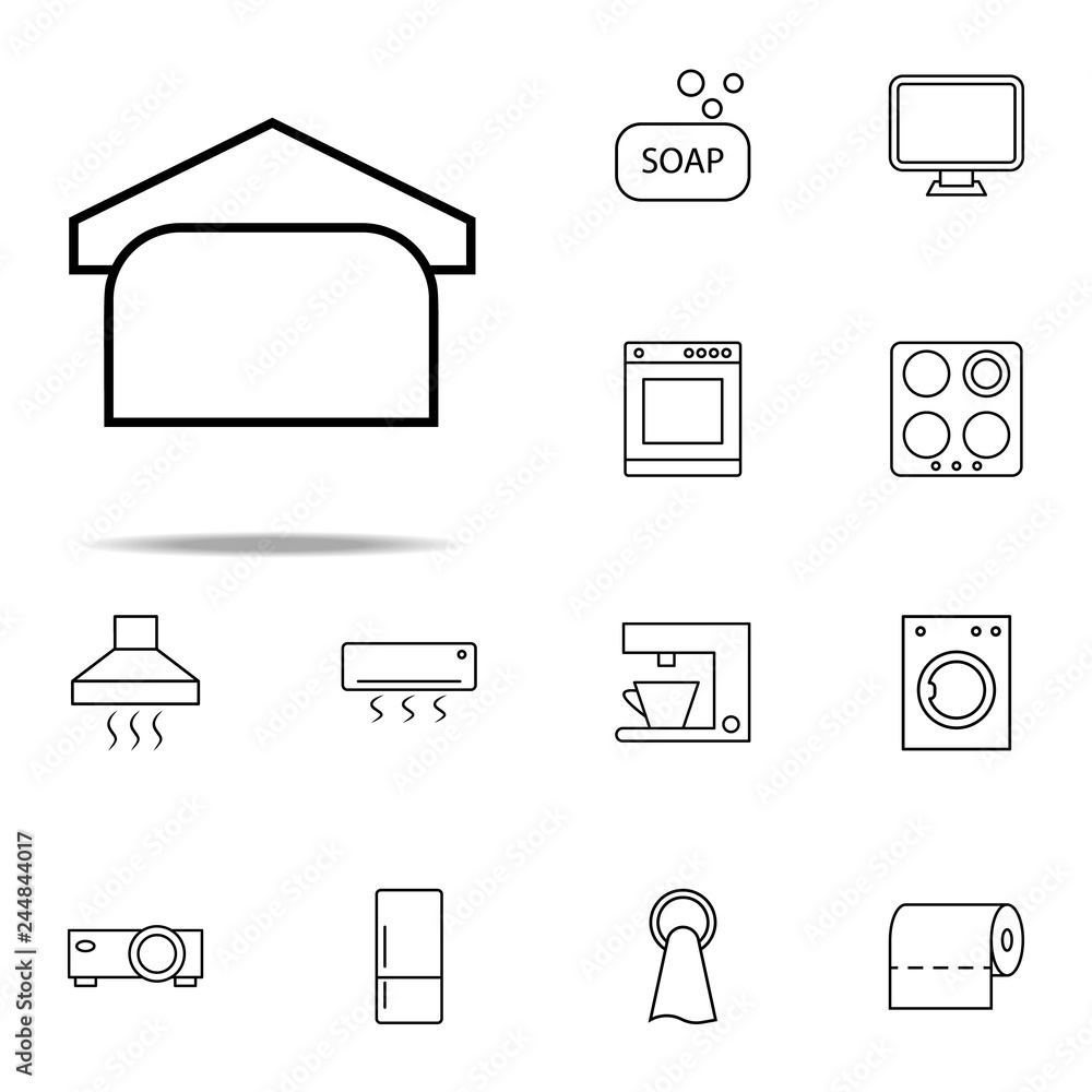 Poster towel on a hanger icon. web icons universal set for web and mobile
