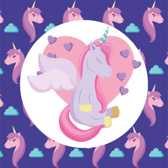 cute unicorn design