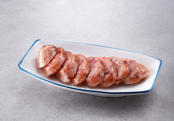 Delicious grilled sausage