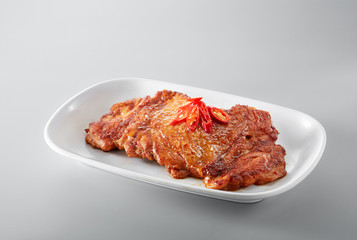 Delicious fried chicken steak