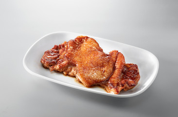 Delicious fried chicken steak