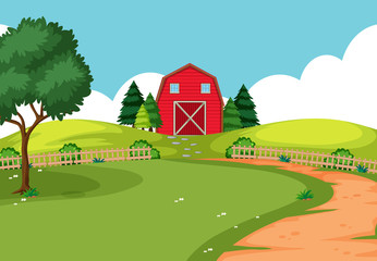 An outdoor farm landscape © blueringmedia