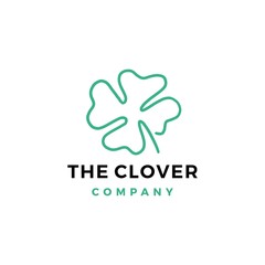 clover logo doodle vector icon illustration