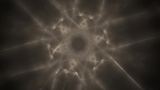 Abstract fractal forms morph and oscillate (Loop)