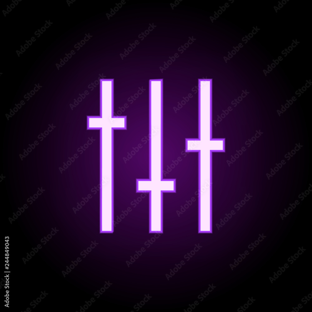 Poster mixer icon. elements of web in neon style icons. simple icon for websites, web design, mobile app, i