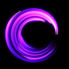 Vivid abstract background. Beautiful design of rotation frame.  .Mystical portal. Bright sphere lens. Rotating lines. Glow ring. .Magic neon ball. Led blurred swirl. Spiral glint lines.