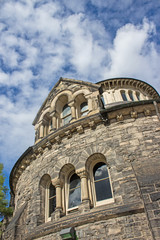 Round Tower in Romanesque Revival Style