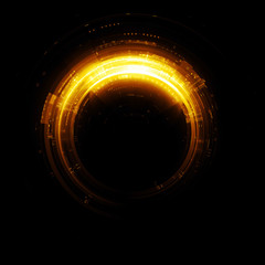 Vivid abstract background. Beautiful design of rotation frame.  .Mystical portal. Bright sphere lens. Rotating lines. Glow ring. .Magic neon ball. Led blurred swirl. Spiral glint lines.