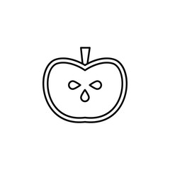 farm, apple, fruit icon. Element of farm product icon for mobile concept and web apps. Thin linefarm, apple, fruit icon can be used for web and mobile