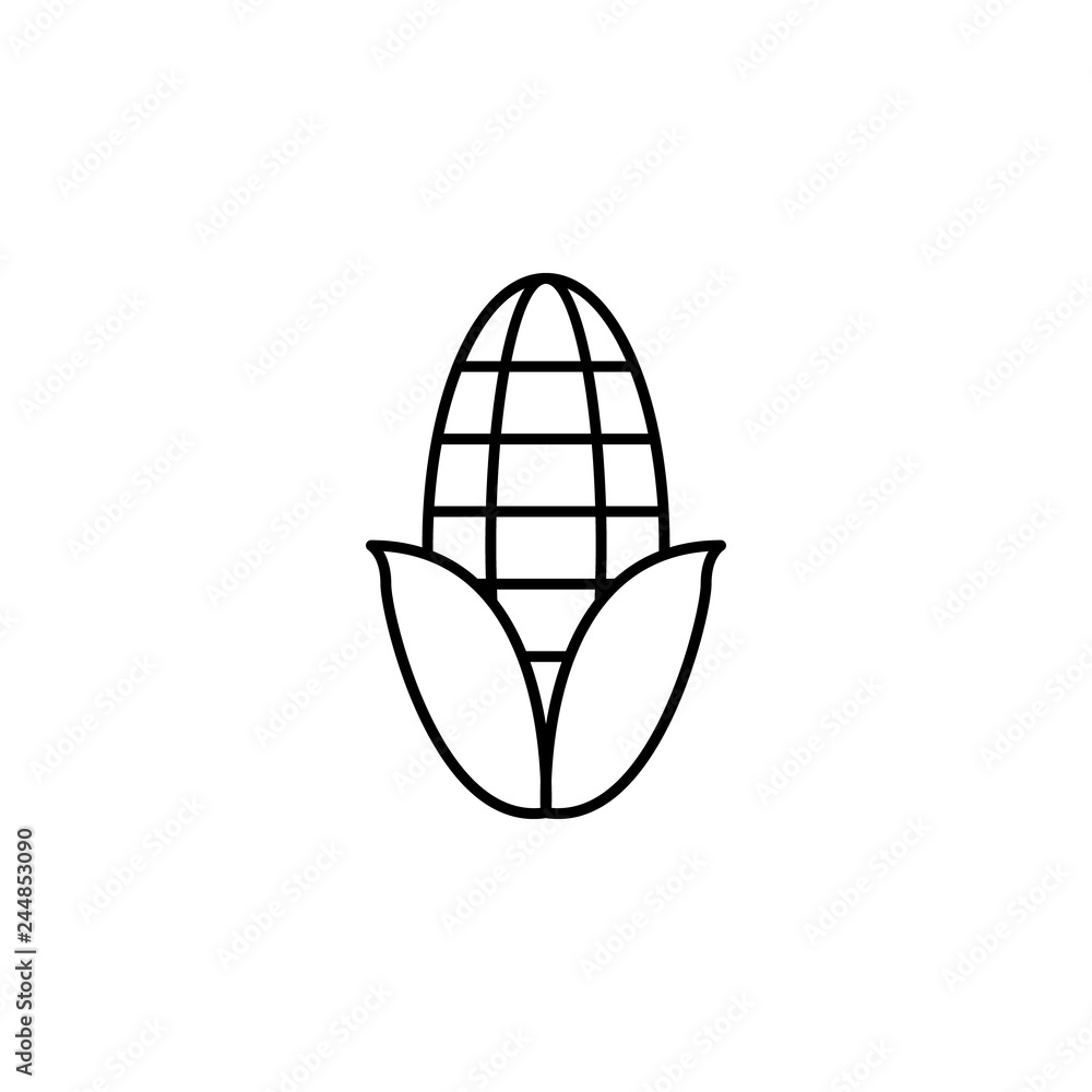 Aufkleber farm corn icon. element of farm product icon for mobile concept and web apps. thin linefarm corn ico