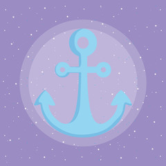 Naklejka premium mermaid and anchor design