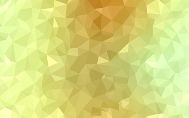 Fototapeta premium Light Green, Yellow vector gradient triangles pattern.