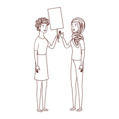 women with tag of wood avatar character