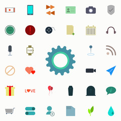 gear icon. color web icons universal set for web and mobile