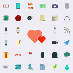 hearts icon. color web icons universal set for web and mobile