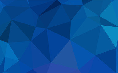 Fototapeta premium Light BLUE vector polygonal pattern.