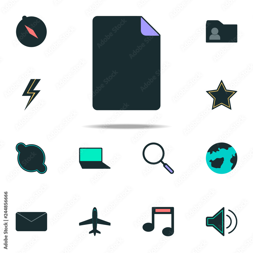 Aufkleber paper icon. web icons universal set for web and mobile