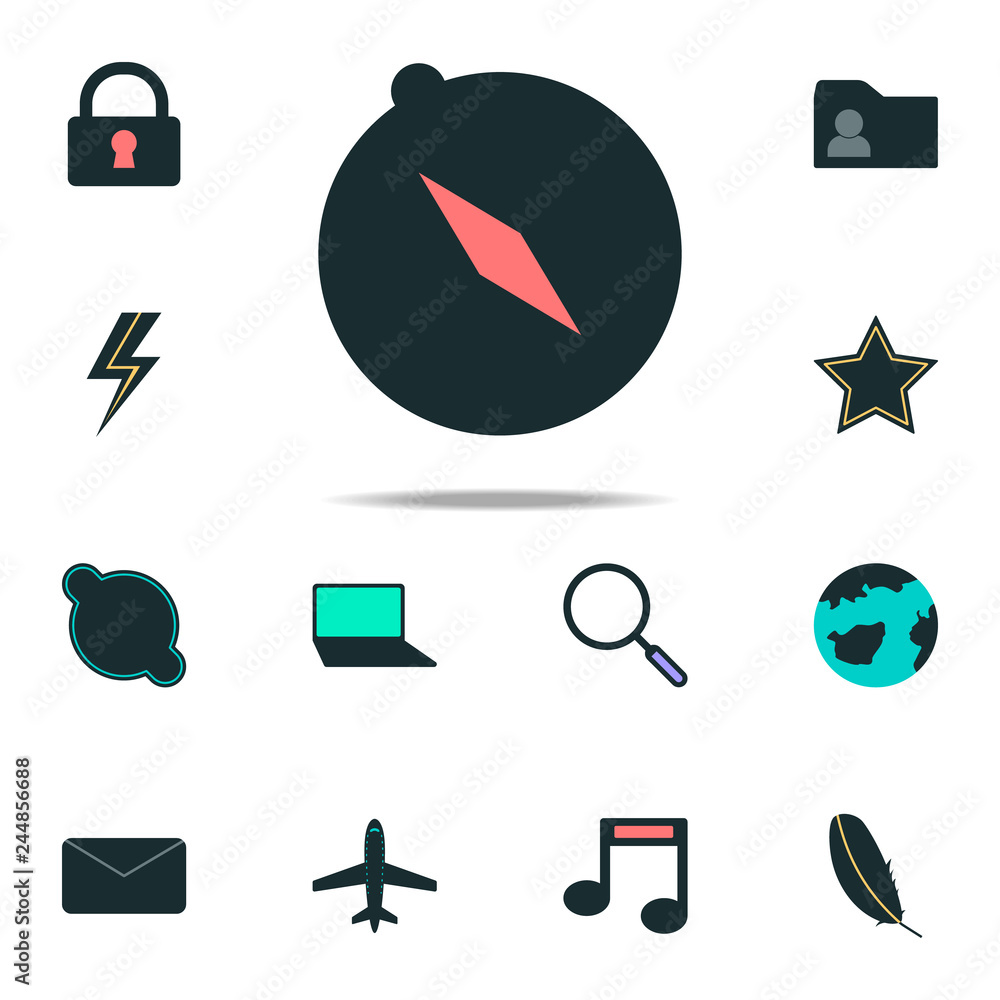Poster compass icon. web icons universal set for web and mobile