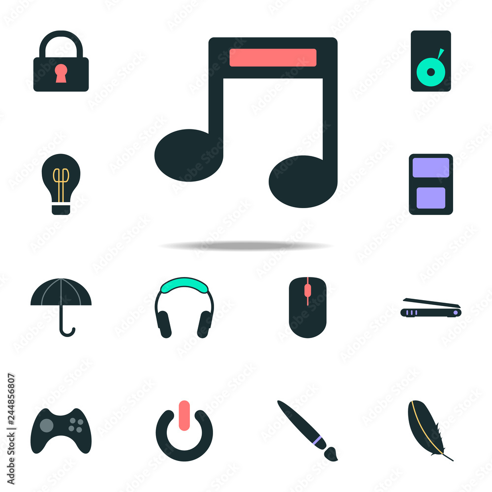 Poster musical note icon. web icons universal set for web and mobile