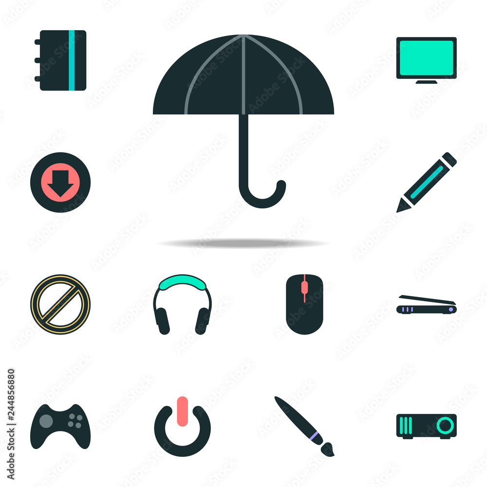 Poster umbrella icon. web icons universal set for web and mobile