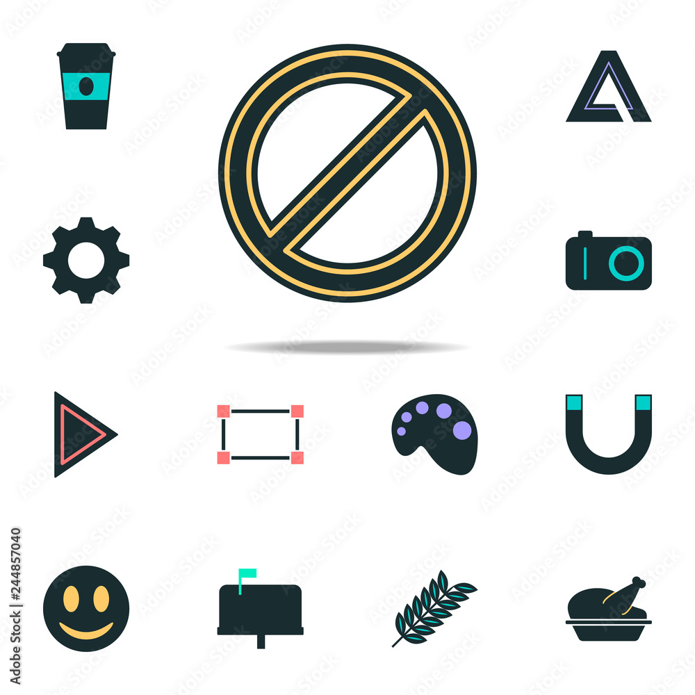Poster prohibition icon. web icons universal set for web and mobile