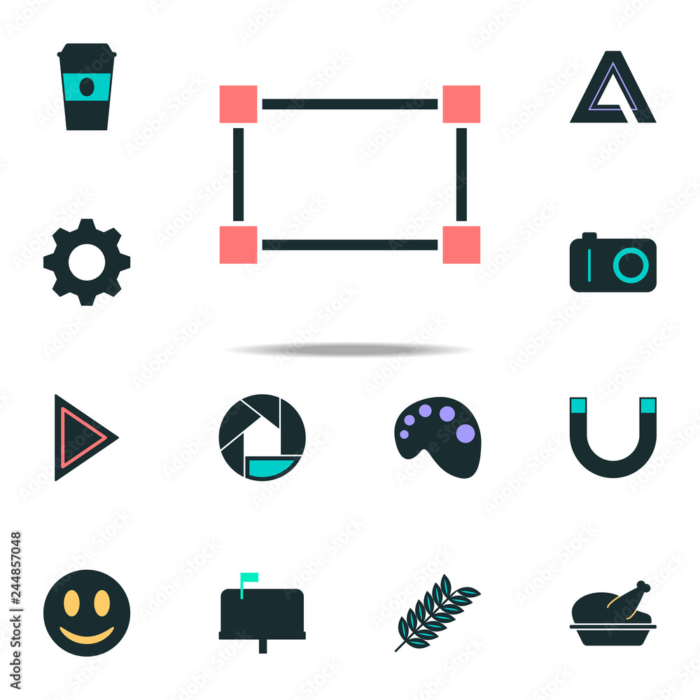 Poster dotted rectangle icon. web icons universal set for web and mobile