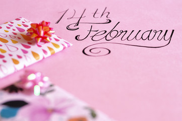 14th february lettering with little gifs