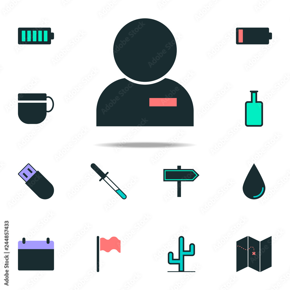 Poster deleting a contact icon. web icons universal set for web and mobile