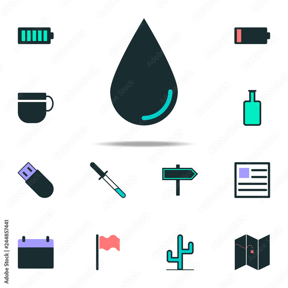 Poster a drop icon. web icons universal set for web and mobile