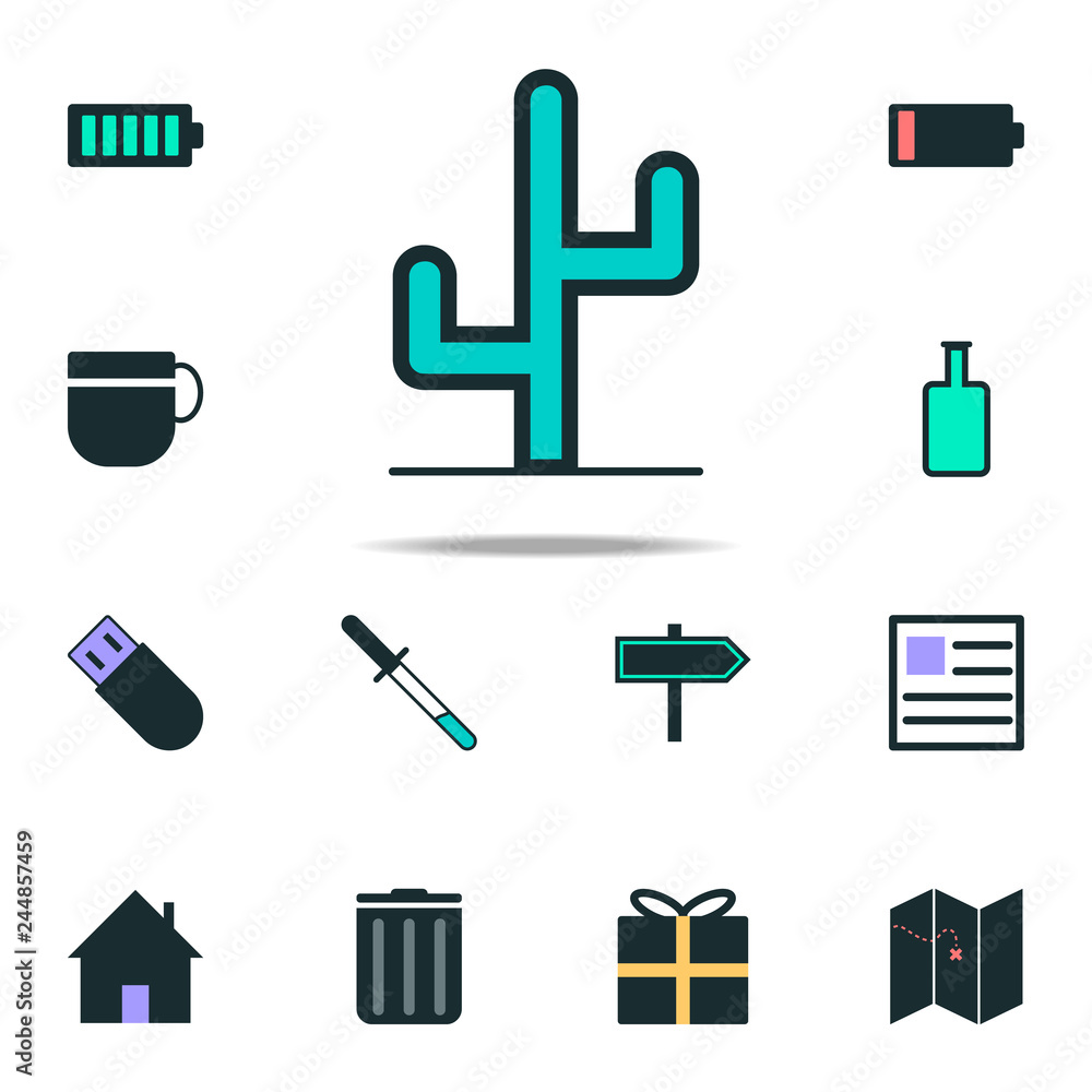 Poster cactus icon. web icons universal set for web and mobile