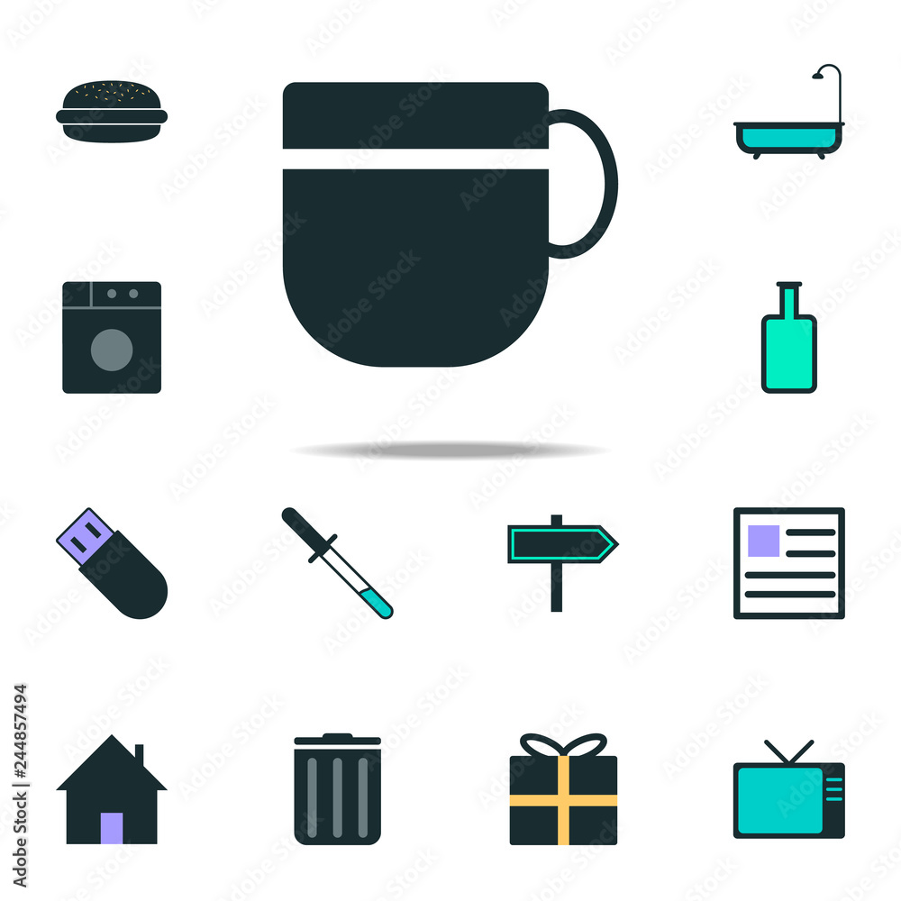 Aufkleber a cup icon. web icons universal set for web and mobile