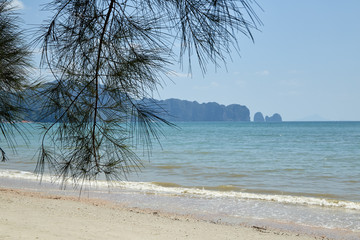 Summer travel in the Thai sea