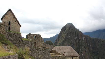 Old Macchupicchu shelter in ancient city