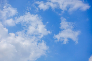 Clouds in blue sky background