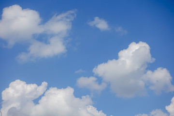 Plakat Clouds in blue sky background