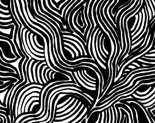 Brush grunge pattern. White and black vector.