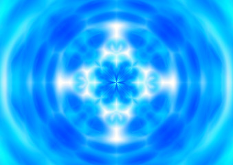 幾何学的な青い模様