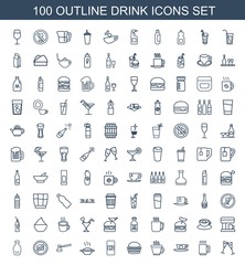 100 drink icons